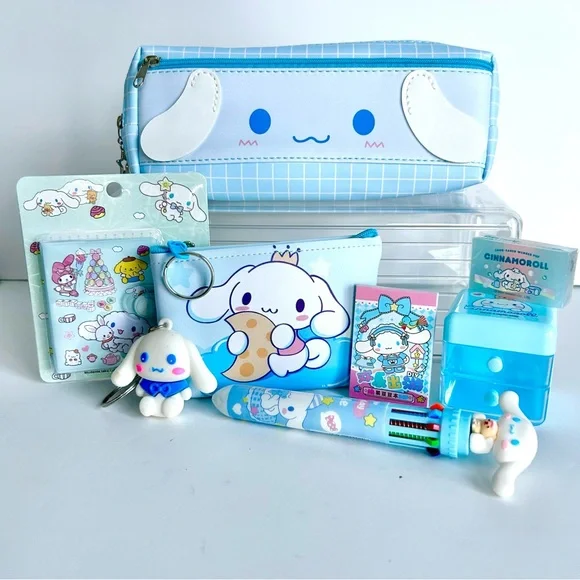 🩵(CIN308) Cinnamoroll Adorable 8-Piece Pencil Case Bundle! - Picture 10 of 10